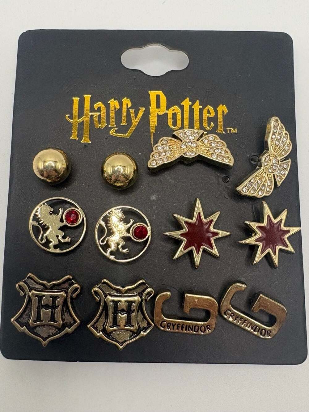 Bioworld Harry Potter Gryffindor Icons Earring Set